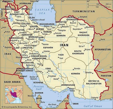 Iran Maps & Facts .